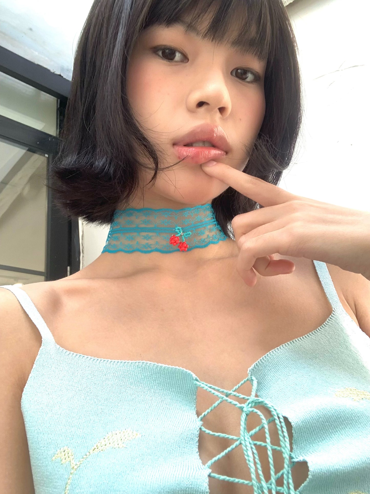 Lace versatile choker - Original design, lace ribbon necklace
