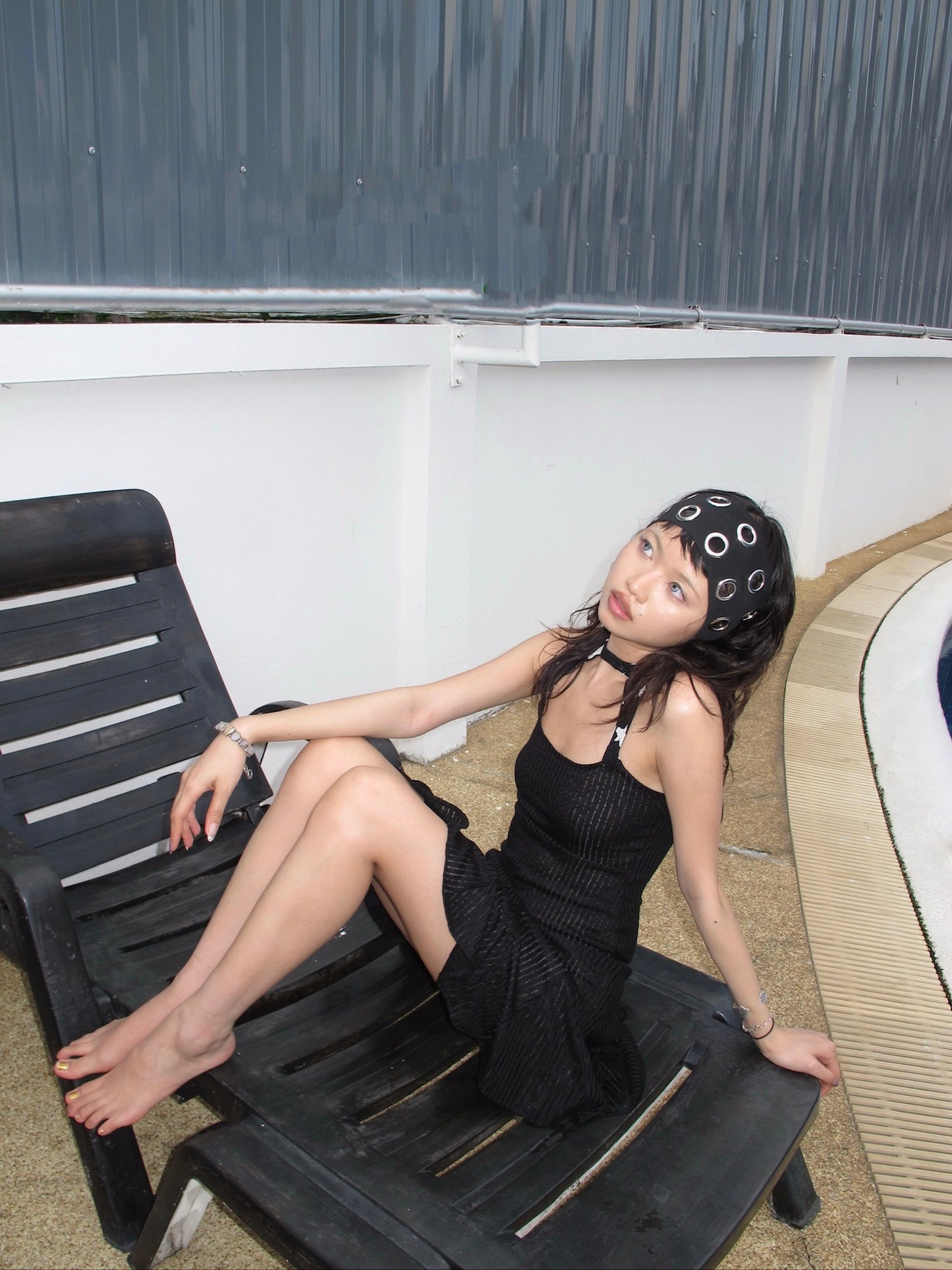 Black Stars Striped Dress