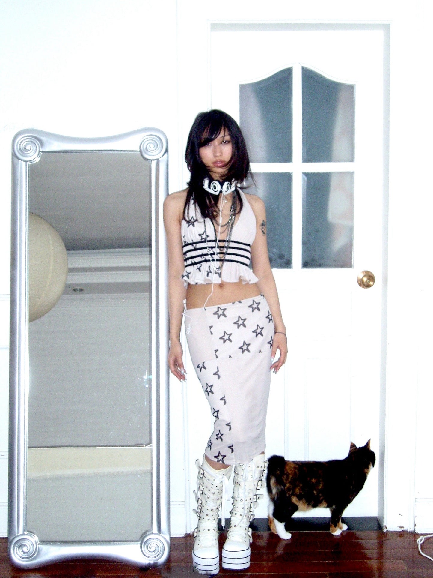 Grey star Set top + skirt set Can be purchased separately