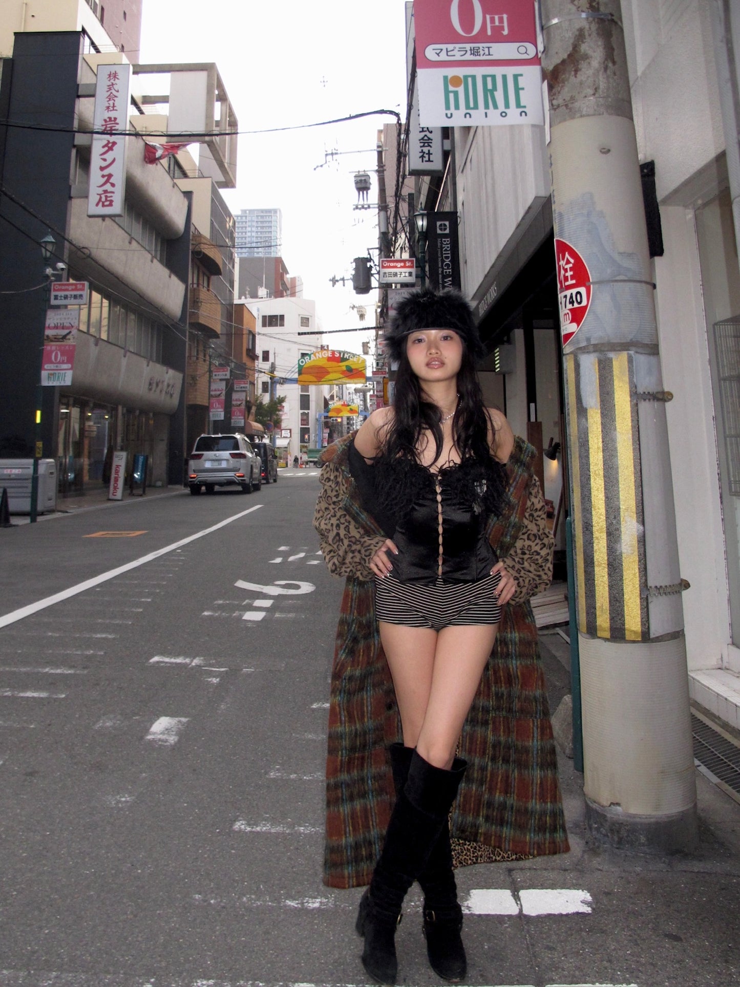 Furry black warm autumn/winter knight hat