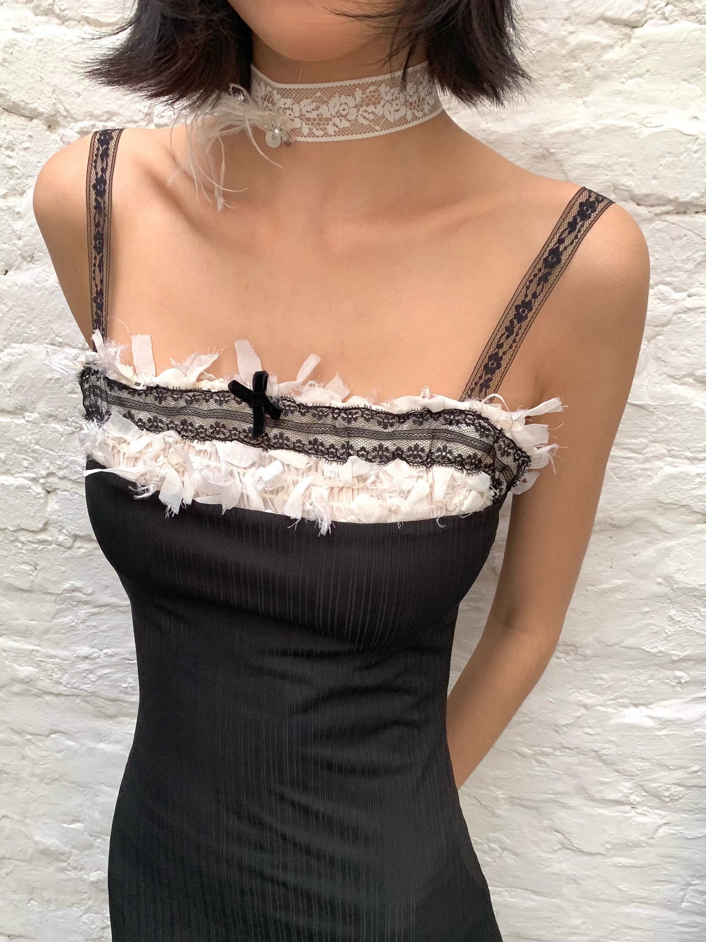 Lace versatile choker - Original design, lace ribbon necklace
