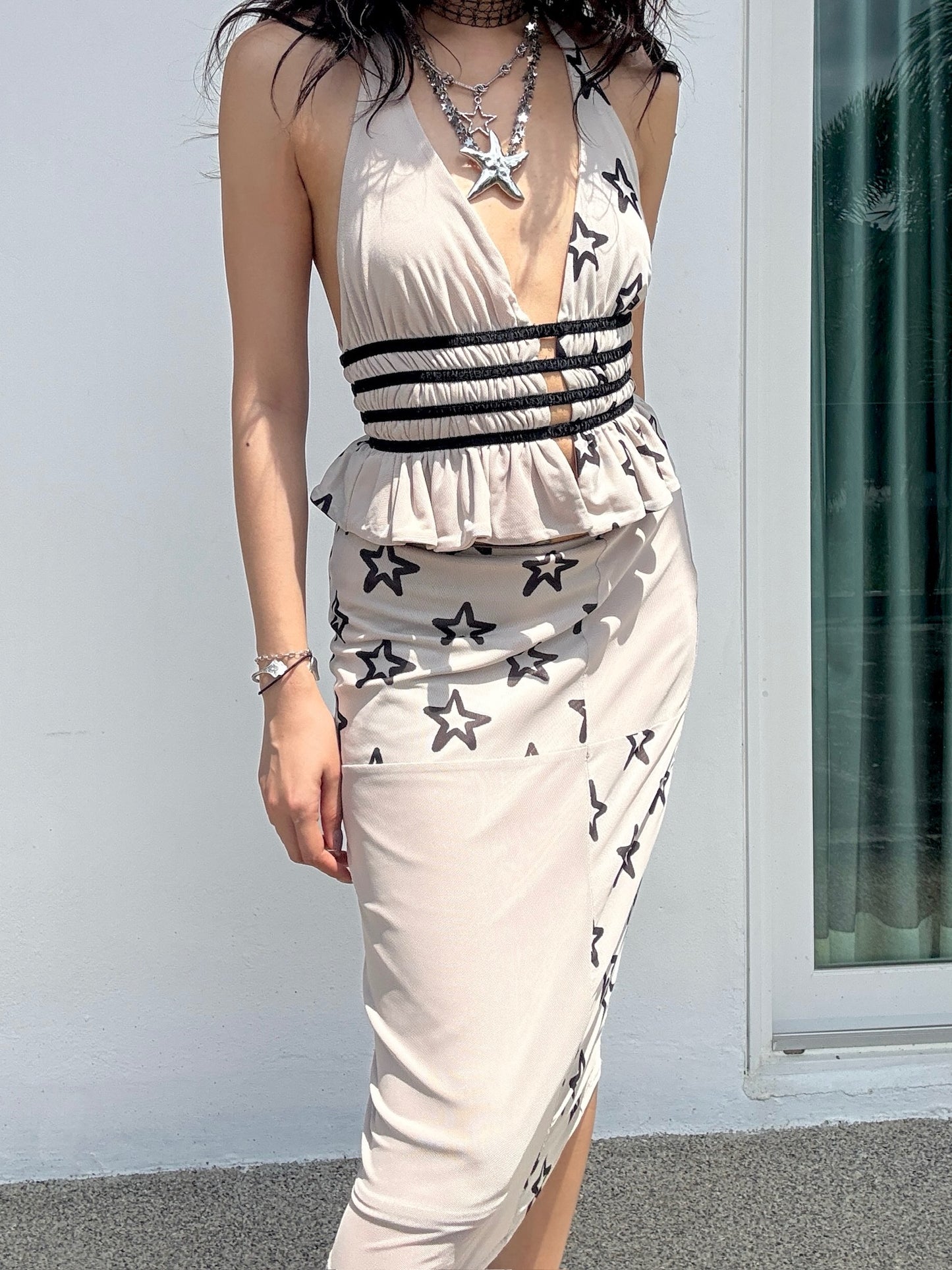 Grey star Set top + skirt set  Can be purchased separately