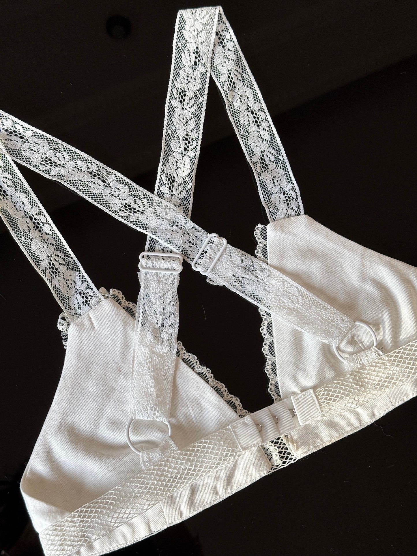 White Cross bra lace Strap lingerie