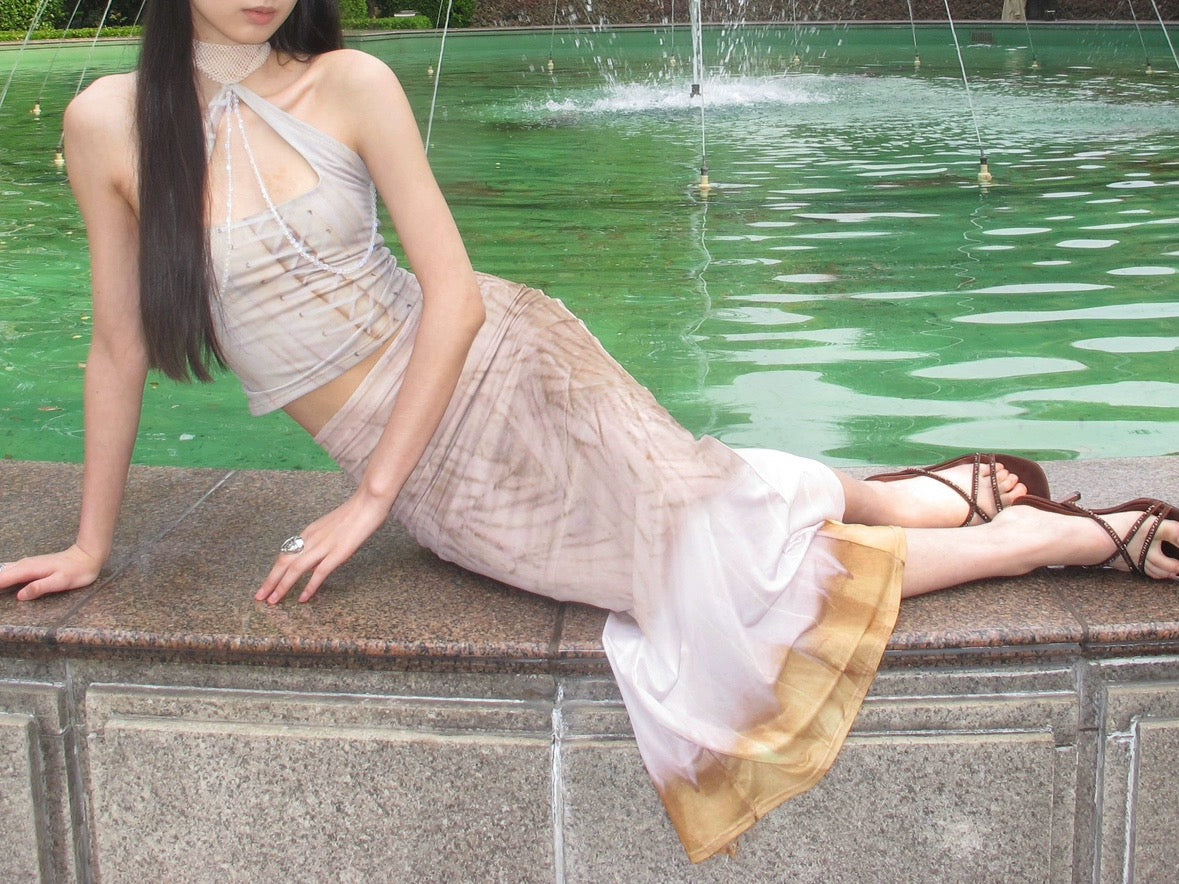 Original designed Print top + skirt set (can be purchased separately)