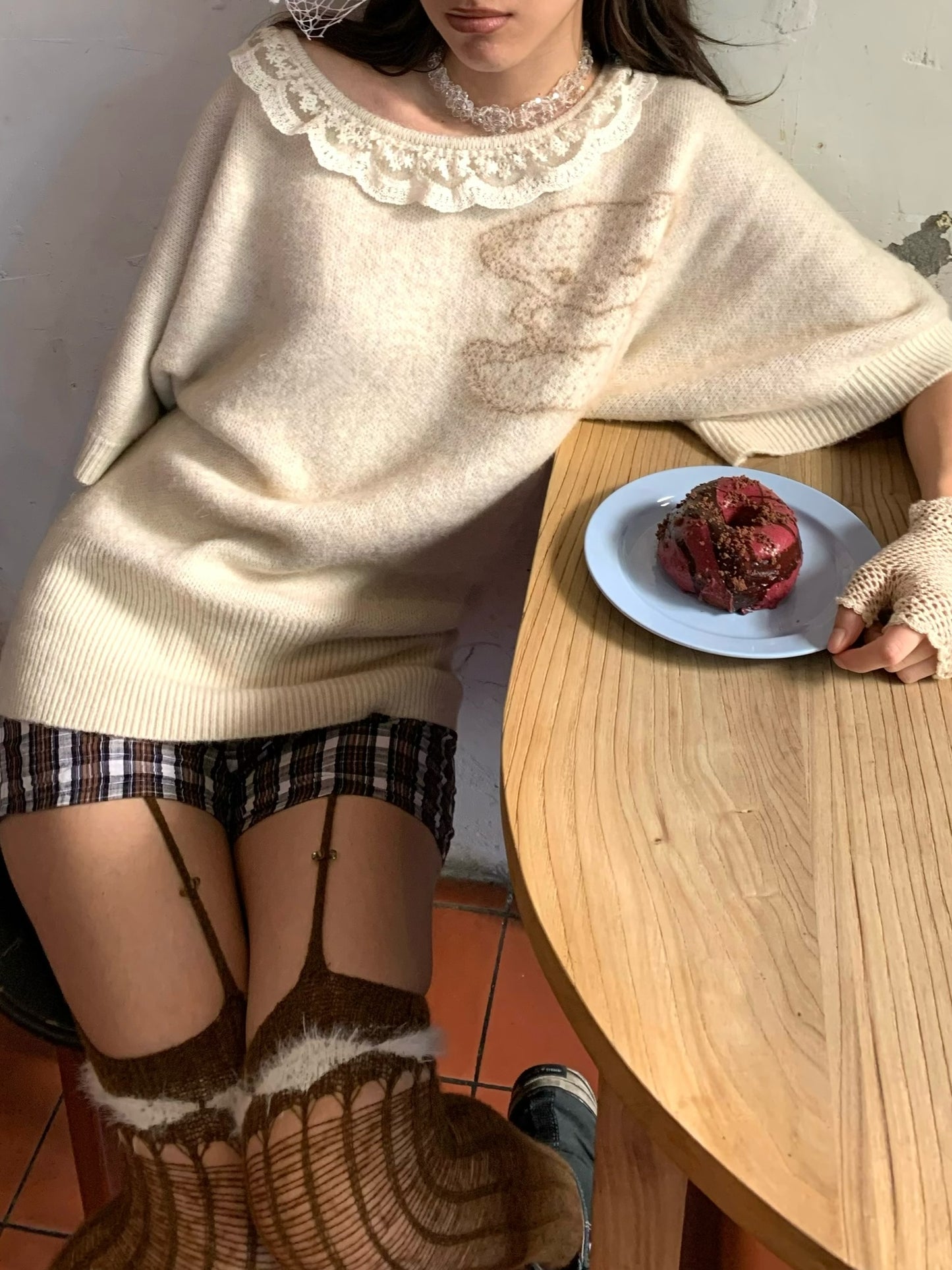 Cute little bear thick cozy sweater dress