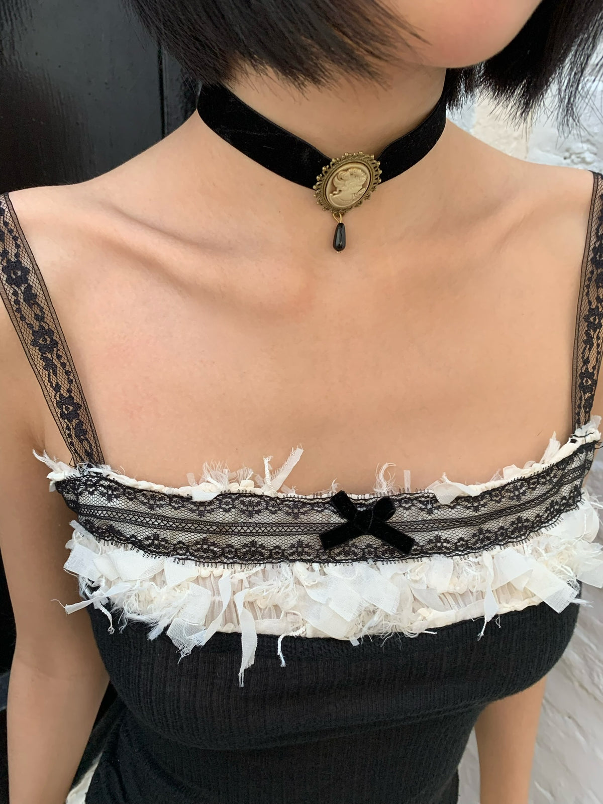 Original sexy and stretchy knitted halter top with adjustable shoulder straps