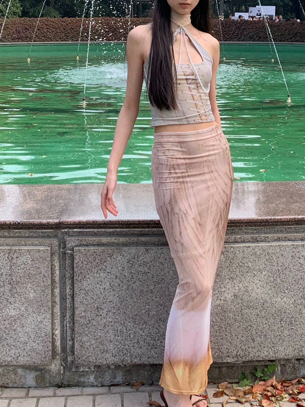 Original designed Print top + skirt set (can be purchased separately)