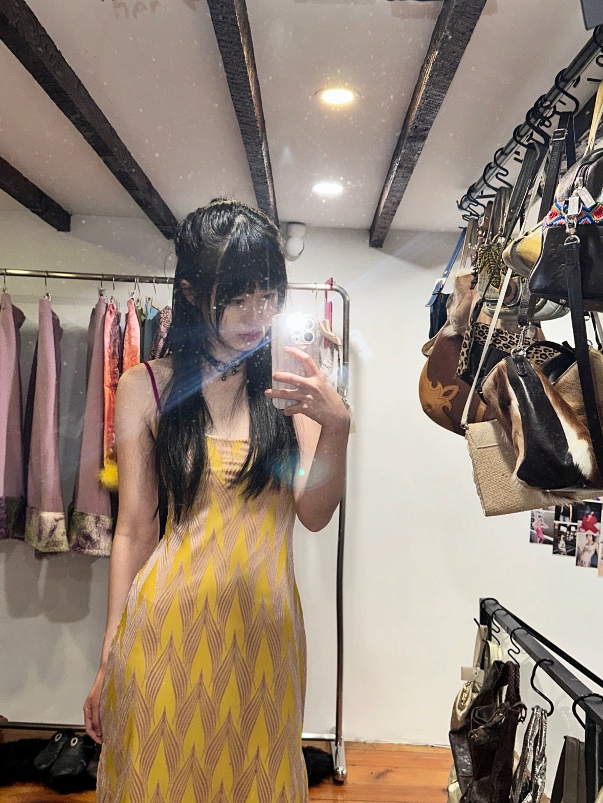 candy color summer strap super stretchy dress (long version)