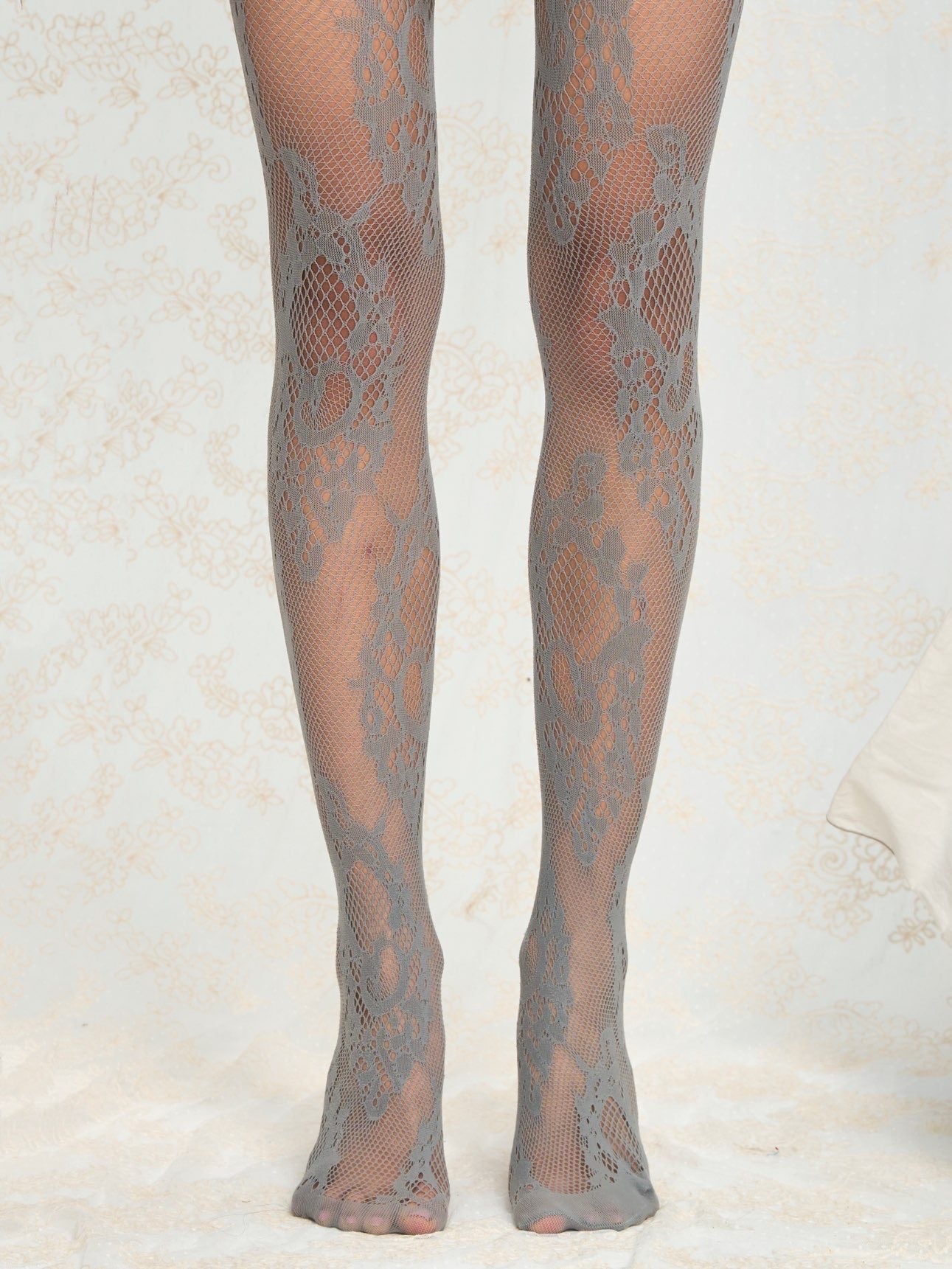 Two-color jacquard lace stockings pantyhose