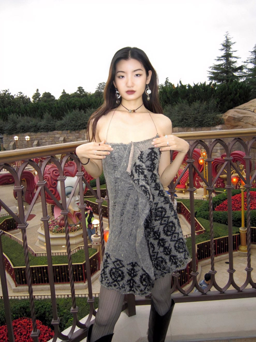 Cute Hobo Style Knit Dress + Sleeve Set